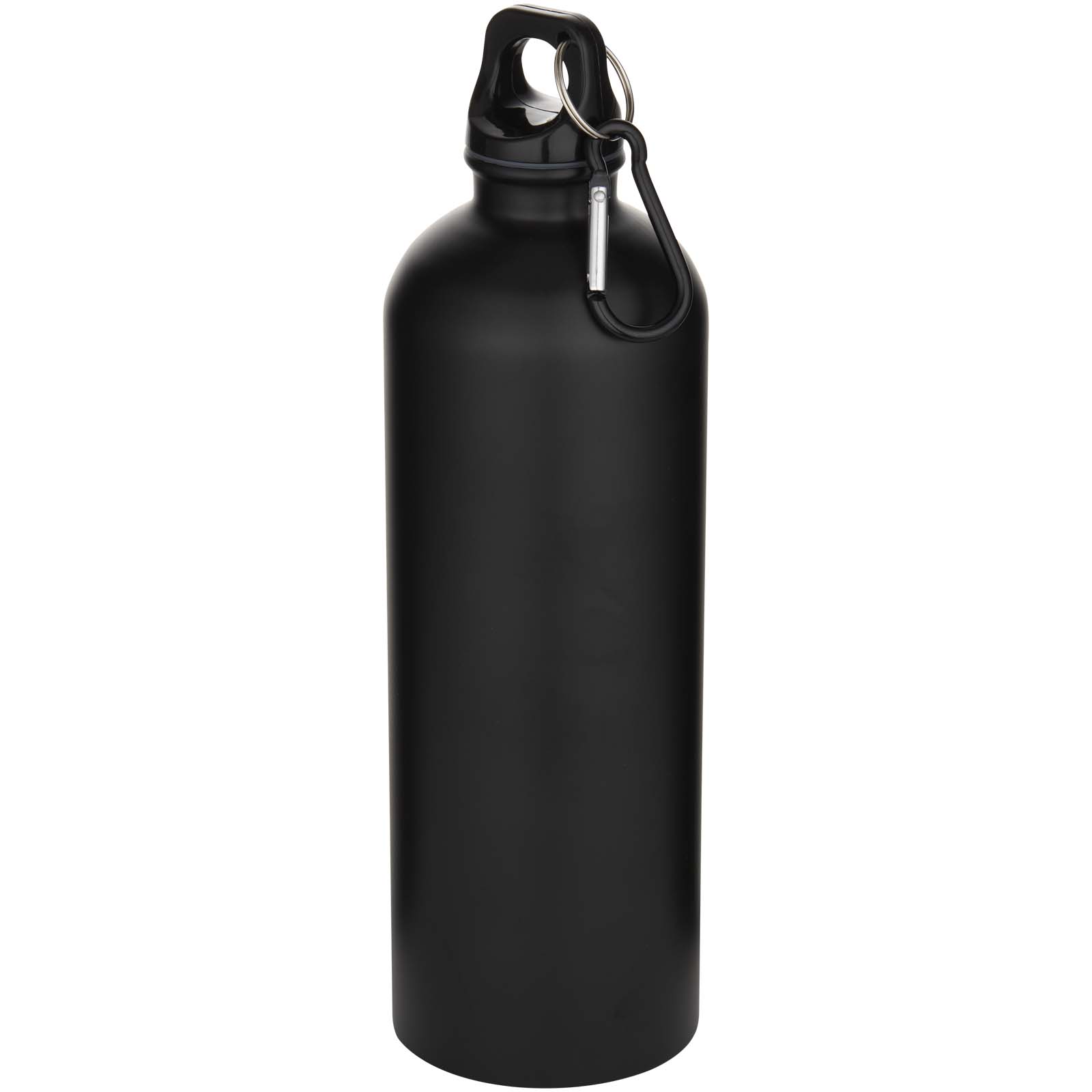 Bouteille d’eau Oregon de 750 ml en acier inoxydable à simple paroi certifiée RCS, recyclé mat avec mousqueton