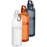 Vue 4 de Bouteille d’eau Oregon de 750 ml en plastique recyclé certifié RCS avec mousqueton