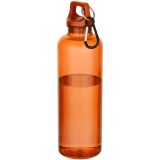 Vue 8 de Bouteille d’eau Oregon de 750 ml en plastique recyclé certifié RCS avec mousqueton