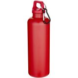Vue 4 de Bouteille d’eau Oregon de 750 ml en plastique recyclé uni certifié RCS avec mousqueton