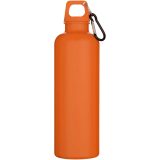 Vue 8 de Bouteille d’eau Oregon de 750 ml en plastique recyclé uni certifié RCS avec mousqueton