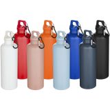 Vue 9 de Bouteille d’eau Oregon de 750 ml en plastique recyclé uni certifié RCS avec mousqueton