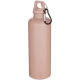 Vue 10 de Bouteille d’eau Oregon de 750 ml en plastique recyclé uni certifié RCS avec mousqueton