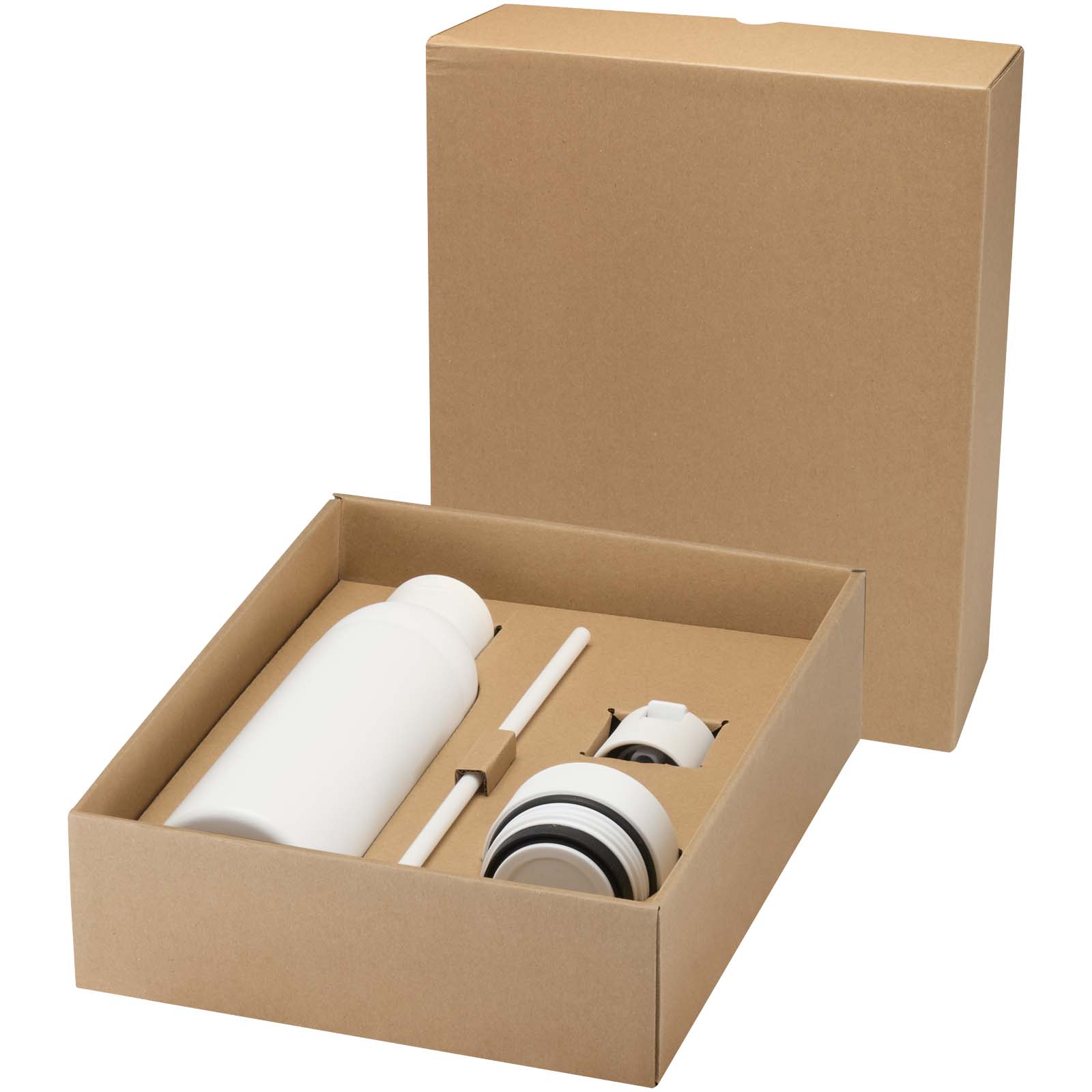 Bouteille d’eau Illuminate de 650 ml en acier inoxydable recyclé à double paroi RCS avec couvercle 3 pièces