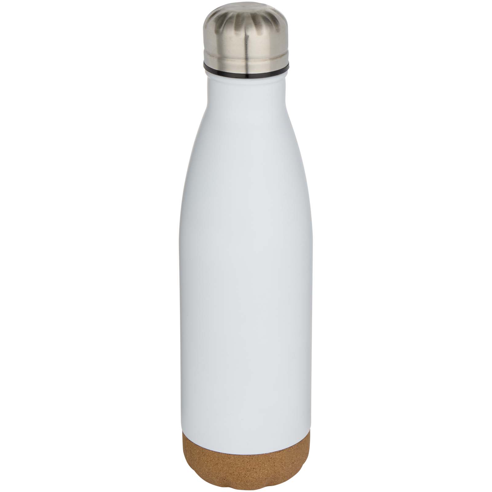 Bouteille d’eau Cove de 500 ml en acier inoxydable isolée sous vide et à double paroi avec détails en liège