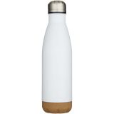 Vue 2 de Bouteille d’eau Cove de 500 ml en acier inoxydable isolée sous vide et à double paroi avec détails en liège