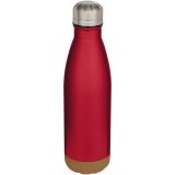 Vue 4 de Bouteille d’eau Cove de 500 ml en acier inoxydable isolée sous vide et à double paroi avec détails en liège