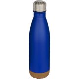 Vue 8 de Bouteille d’eau Cove de 500 ml en acier inoxydable isolée sous vide et à double paroi avec détails en liège
