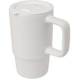 Vue 6 de Mug Carter en céramique de 450 ml avec couvercle en plastique