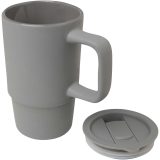 Vue 13 de Mug Carter en céramique de 450 ml avec couvercle en plastique