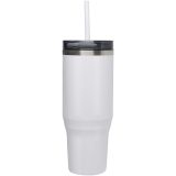 Vue 2 de Mug isotherme Melbourne 1200 ml certifié RCS avec paille