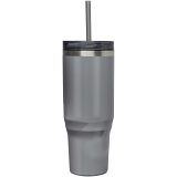 Vue 2 de Mug isotherme Melbourne 1200 ml certifié RCS avec paille