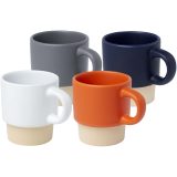 Vue 4 de Tasse à espresso empilable Olympia de 130 ml avec fond en argile