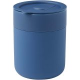 Vue 7 de Gobelet en céramique Java de 330 ml avec revêtement en silicone et couvercle en plastique