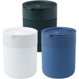 Vue 5 de Gobelet en céramique Java de 330 ml avec revêtement en silicone et couvercle en plastique