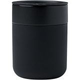 Vue 2 de Gobelet en céramique Java de 330 ml avec revêtement en silicone et couvercle en plastique