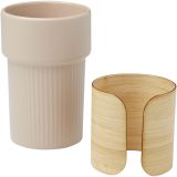 Vue 7 de Gobelet Fika de 340 ml avec couvercle en bambou