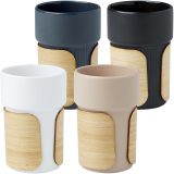 Vue 12 de Gobelet Fika de 340 ml avec couvercle en bambou