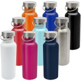 Vue 12 de Bouteille d’eau Thor de 500 ml en acier inoxydable certifié RCS