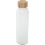 Vue 1 de Bouteille en verre sodocalcique mat Lume de 500 ml avec couvercle en bambou