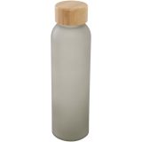 Vue 5 de Bouteille en verre sodocalcique mat Lume de 500 ml avec couvercle en bambou