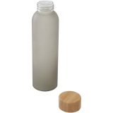 Vue 7 de Bouteille en verre sodocalcique mat Lume de 500 ml avec couvercle en bambou