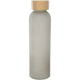 Vue 6 de Bouteille en verre sodocalcique mat Lume de 500 ml avec couvercle en bambou