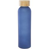 Vue 10 de Bouteille en verre sodocalcique mat Lume de 500 ml avec couvercle en bambou
