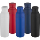 Vue 6 de Bouteille avec isolation sous vide Illuminate double paroi de 650 ml en acier inoxydable recyclé certifié RCS