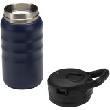 Vue 4 de Gourde de sport Knox 350 ml en acier inoxydable à double paroi recyclé RCS avec paille rabattable