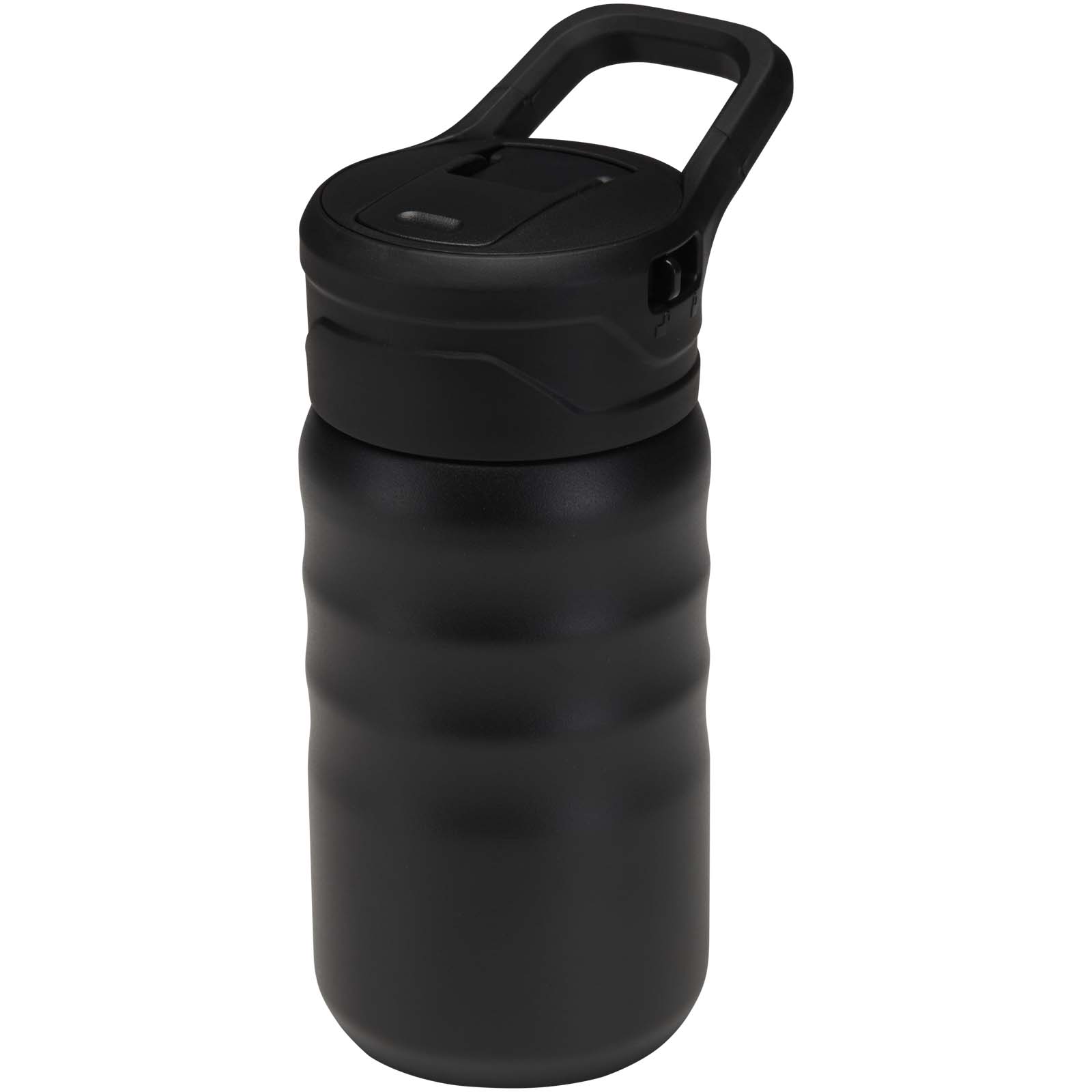 Gourde de sport Knox 350 ml en acier inoxydable à double paroi recyclé RCS avec paille rabattable