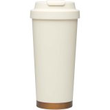 Vue 2 de Gobelet isotherme à double paroi en acier inoxydable recyclé RCS Hampton, 480 ml