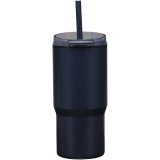 Vue 10 de Gobelet isotherme à double paroi Westin 540 ml en RCS recyclé, avec paille
