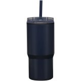 Vue 9 de Gobelet isotherme à double paroi Westin 540 ml en RCS recyclé, avec paille