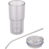 Vue 3 de Gobelet en plastique à double paroi Archer de 480 ml