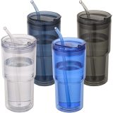 Vue 4 de Gobelet en plastique à double paroi Archer de 480 ml