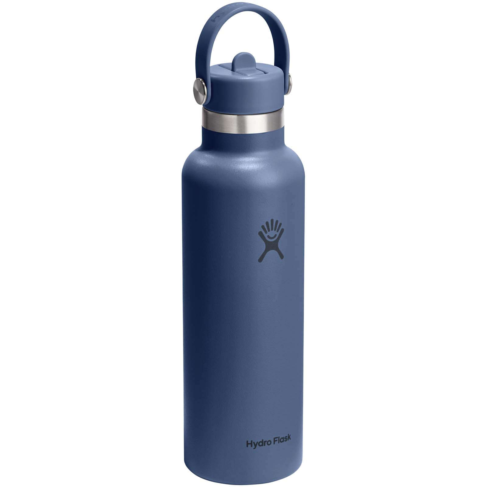 Gourde isotherme en acier inoxydable Hydro Flask à goulot standard, 621 ml, avec bouchon à paille