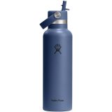 Vue 4 de Gourde isotherme en acier inoxydable Hydro Flask à goulot standard, 621 ml, avec bouchon à paille