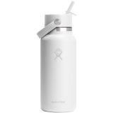 Vue 2 de Gourde isotherme en acier inoxydable Hydro Flask à large goulot, d'une contenance de 946 ml, avec bouchon à paille