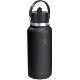 Vue 4 de Gourde isotherme en acier inoxydable Hydro Flask à large goulot, d'une contenance de 946 ml, avec bouchon à paille
