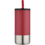Vue 7 de Gobelet isotherme Grayson 480 ml certifié RCS avec paille en silicone