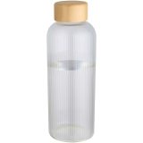 Vue 1 de Bouteille en verre borosilicate Mirage simple paroi de 650 ml avec couvercle en bambou