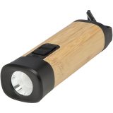 Vue 1 de Torche en plastique recyclé avec mousqueton Kuma en bambou/RCS