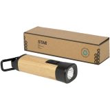 Vue 4 de Torche en plastique recyclé avec mousqueton Kuma en bambou/RCS