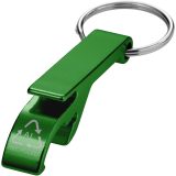 Vue 11 de Ouvre-bouteille et canette Tao en aluminium recyclé certifié RCS avec porte-clés