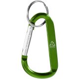 Vue 12 de Porte-clés mousqueton Timor en aluminium recyclé RCS