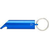 Vue 2 de Lumière LED IPX Flare en aluminium recyclé et ouvre-bouteille avec porte-clés