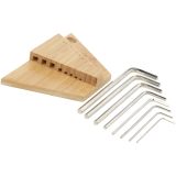 Vue 4 de Trousse à outils Allen en bambou à clé hexagonale