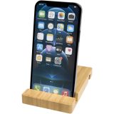 Vue 4 de Support téléphone en bambou Bubup à 2 angles pour tablettes et téléphone