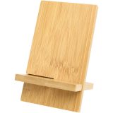 Vue 3 de Suport téléphone amovible Ceibo en bambou